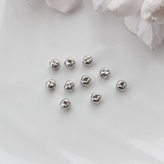 Бусина разделитель (спейсер), 4 мм, родий, 5 штук, Р091