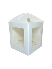 Упаковка с ложементом ForGenika JUMPL с окном белый 180*180*230 мм ST (25 шт./уп., 100 шт./кор.)