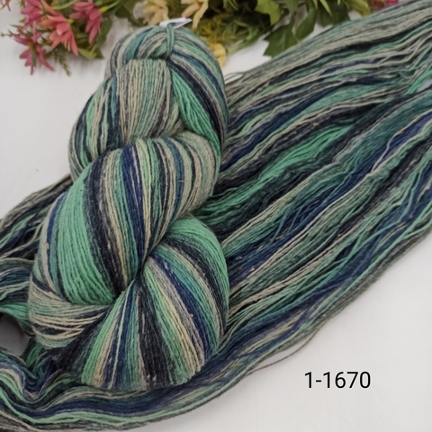 Дундага 6/1 шерсть секционного окрашивания 01-1670 420м/100гр