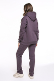 Утепленный спортивный костюм для беременных и кормящих 11885 темно-сливовый