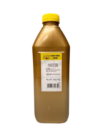 Тонер TOMOEGAWA TK-8525/8515 желтый для KYOCERA TASKalfa 4052ci, 5052ci, 6052ci - 421 гр тонер + 39 гр носитель.
