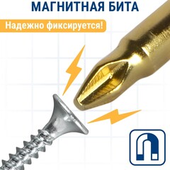 Бита отверточная ПРАКТИКА Эксперт PZ-2 х 110мм Tin (5шт) (034-946)