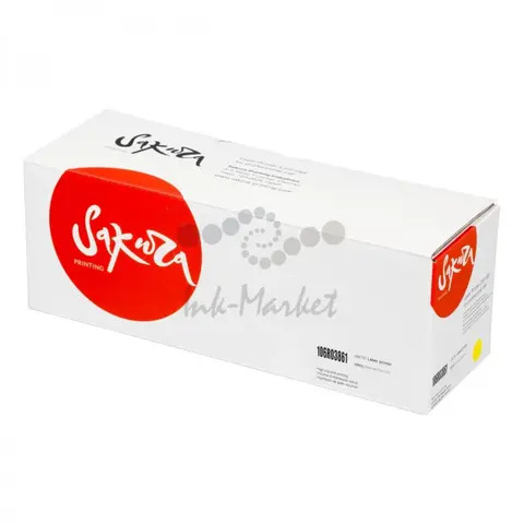 Картридж Sakura 106R03861 для XEROX, желтый, 2400 к.