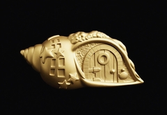 Силиконовый молд № 418 Домик ракушка № 1 серия домики для гномов и фей)