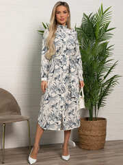 Платье-рубашка Долли (бело-синее) П15555-10М LT Collection