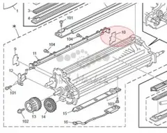 Задняя герметизирующая прокладка фотобарабана Ricoh D0623100