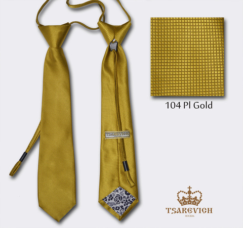 Золотой галстук для мальчика TSAREVICH