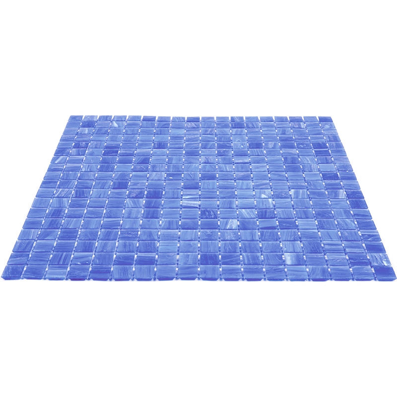 ME05 Мозаика одноцветная чип 15 стекло Alma Mono Color синий квадрат глянцевый