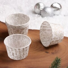 Капсула усиленная Снежинки на белом 1 шт.