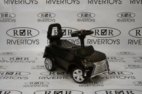 Толокар Rivertoys Lexus черный с ручкой Х999ХХ-А