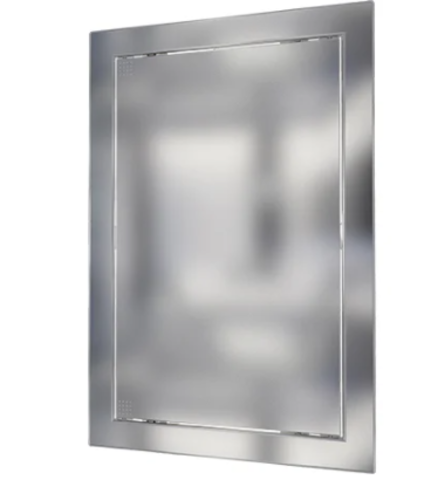 Л2025 Chrome, Люк-дверца ревизионная 218х268 с фланцем 196х246 ABS, декоратив(под заказ)