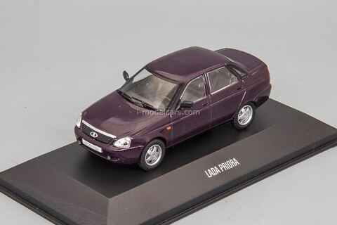 Lada Priora Sedan dark purple 1:43 DeAgostini Auto Legends New Era #11