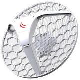 MikroTik LHG 5 with 24.5dBi 5GHz antenna, Dual Chain 802.11an wireless, 600MHz CPU, 64MB RAM, 1x LAN, POE, PSU, RouterOS L3