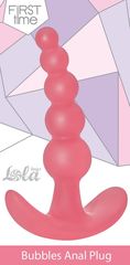 Розовая анальная пробка Bubbles Anal Plug - 11,5 см. - 
