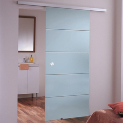 Купить Межкомнатная раздвижная стеклянная дверь Диана стекло бесцветное матовое