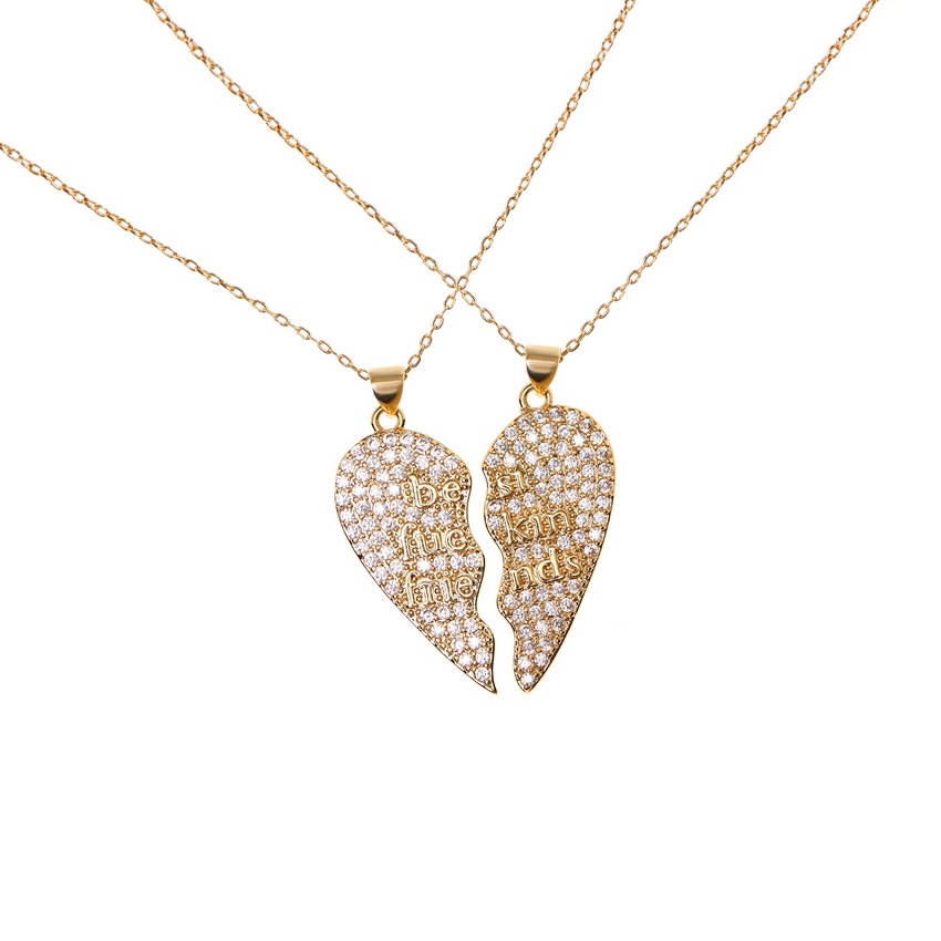 VIVA LA VIKA Колье Best Friends Crystal Necklaces multilayer crystal pendant simple necklaces