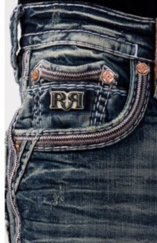 Rock Revival | Джинсы мужские CYPRESS A204 ALT STRAIGHT RP3529A204 передний карман