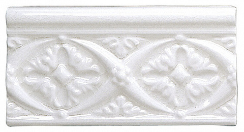 Adex Modernista Relieve Bizantino C/C Blanco 7.5x15