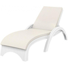 Шезлонг с матрасом Fiji белый
