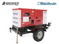 Дизельный генератор Азимут ЭД-30-Т400-2РКМ9 Baudouin на шасси в кожухе с автозапуском