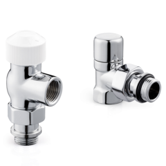 Набор термостатический для радиатора осевой ROYAL THERMO Design ½"М30х1,5 Хром