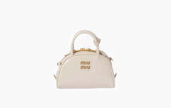 Сумка Miu Miu Patent Leather Top-Handle Bag "White"
