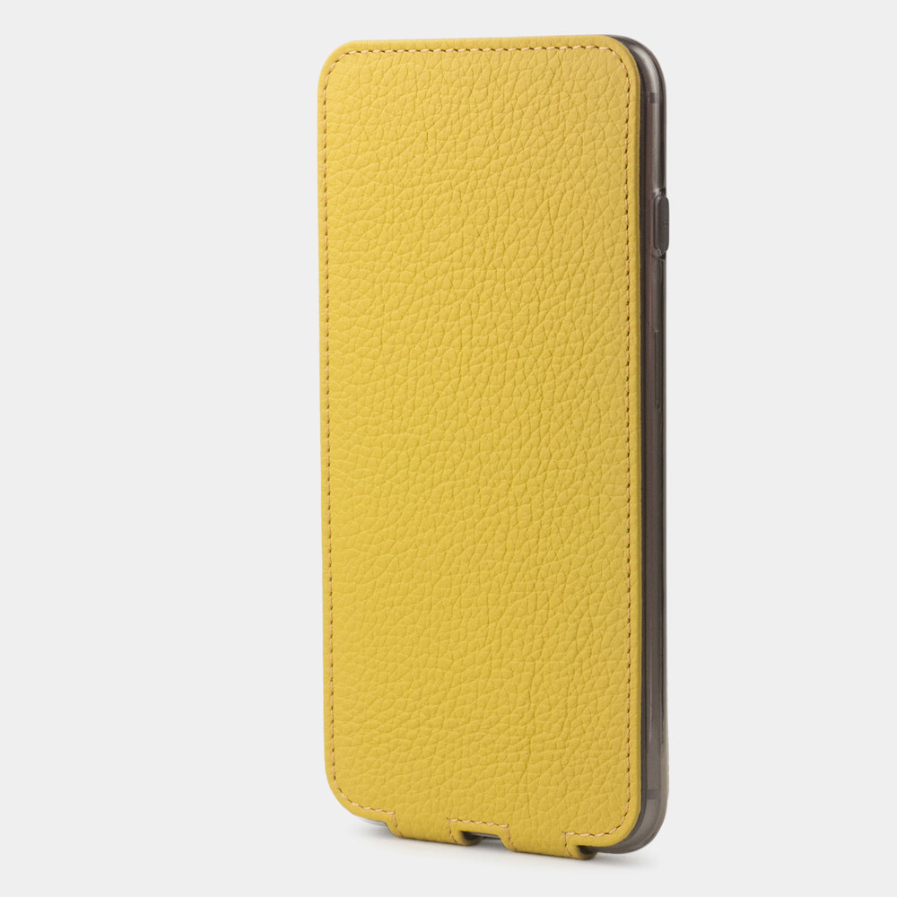Чехол для iPhone 8/SE из натуральной кожи теленка, желтого цвета