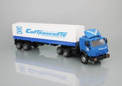 KAMAZ-54115 semitrailer with tarpaulin Sovtransavto metal spoiler Elecon 1:43