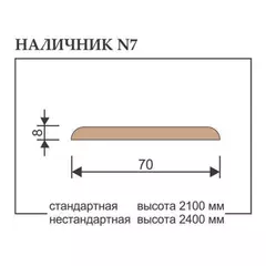 Купить Наличник дверной прямой массив сосны Portalini