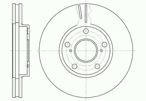 Диск тормозной вентилируемый G-brake  GR-02209