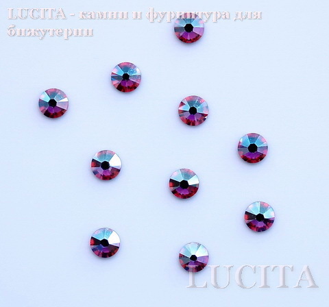 2058 Стразы Сваровски холодной фиксации Rose AB ss12 (3,0-3,2 мм), 10 штук