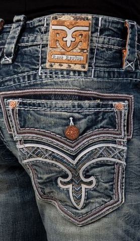 Rock Revival | Джинсы мужские CYPRESS A204 ALT STRAIGHT RP3529A204 задний карман клапан