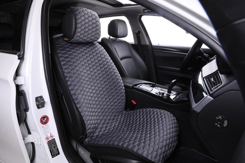 Накидки на сиденье с подогревом (Вельвет) (комплект из 2 шт.)