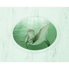 Панель потолочная ПВХ Novita 3D Зеленый океан