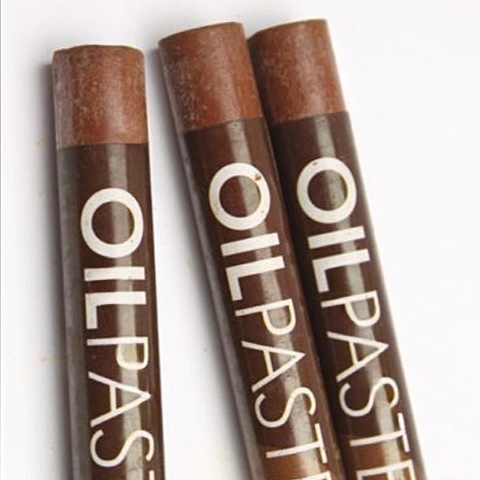 Пастель художественная масляная MUNGYO Oil Pastels Коричневый темный №530 (3шт)