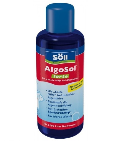 Препарат для борьбы с водорослями в пруду Soll AlgoSol 250ml