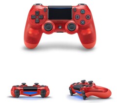 Беспроводной геймпад DualShock 4 для PS4 (Crystal Red, 2ое поколение, China)