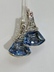 Эйфель (серьги из серебра)