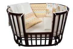 Комплект для кроватки Nuovita "Gufi", 6 предметов. (beige / бежевый)