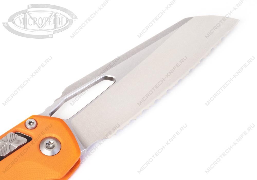 Нож Microtech MSI 210-12GTOR RAM-LOK Orange G10 Full Serrated - фотография 