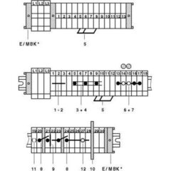 MBK 5/E-Миниатюрная проходная клемма