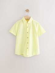 Рубашка с коротким рукавом для мальчика Next AB7-099, Лимонный