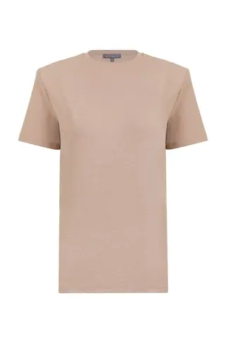 Футболка с акцентным плечом