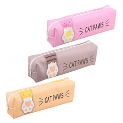 Пенал-косметичка Basir без наполнения, 19*6*4 см, серия "Лапки", ассорти