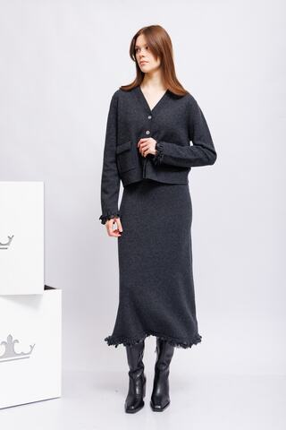 SHADE Костюм трикотажный из шерсти с декоративными деталями и бахромой