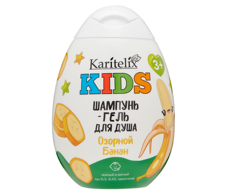 Шампунь - гель для душа Karitelx Kids Озорной Банан 370мл