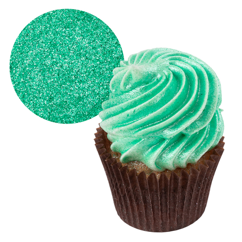 Летающие съедобные блестки для торта (для сдувания) Зелёное яблоко, 50-500 pm, кг