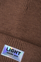 шапка  для девочки  КВБ 20330/ш/темно-бежевый