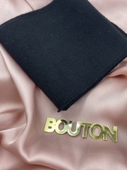 Воротник (подвяз) трикотажный черный 0,4 м, ширина 9 см