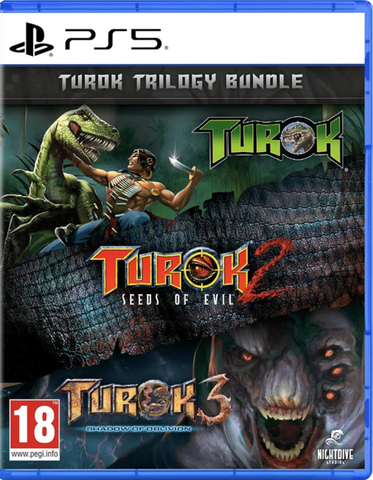 Turok Trilogy Bundle (диск для PS5, полностью на английском языке)